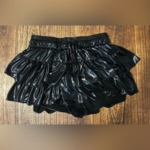 Day+Moon Black Ruffled Skirt with built in shorts
